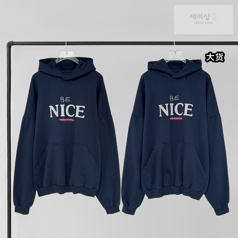 Balenciaga 발렌시아가 BE NICE 후드 의류 1번 이미지