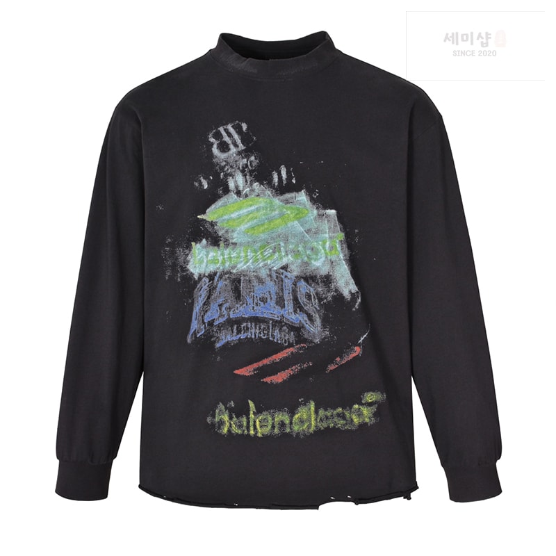 Balenciaga 발렌시아가 DIY 임프린트 크롭 롱 슬리브 의류 1번 이미지