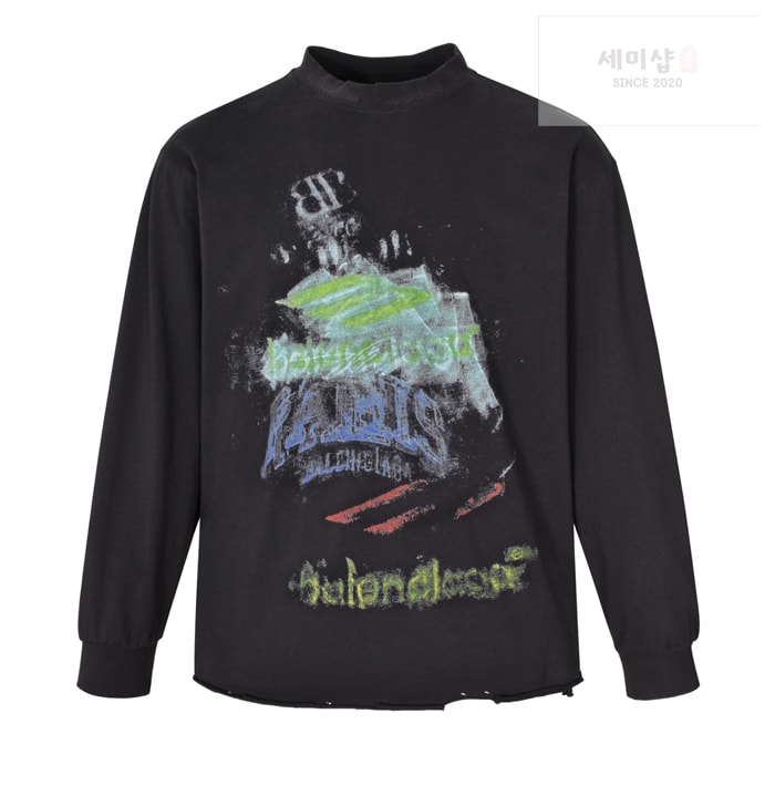 Balenciaga 발렌시아가 DIY 임프린트 크롭 롱 슬리브 의류 13번 이미지