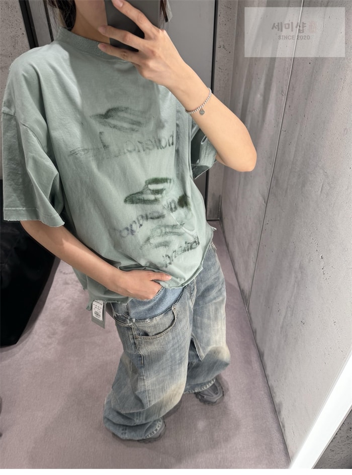 Balenciaga 발렌시아가 DIY 임프린트 티셔츠 의류 19번 이미지