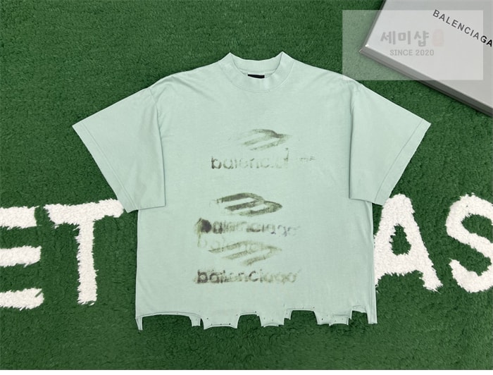 Balenciaga 발렌시아가 DIY 임프린트 티셔츠 의류 12번 이미지
