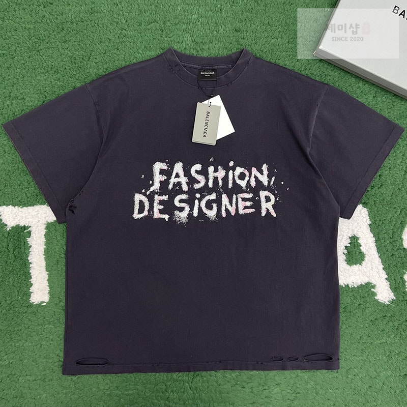 Balenciaga 발렌시아가 FASHION DESIGNER 반팔 티셔츠 의류 1번 이미지