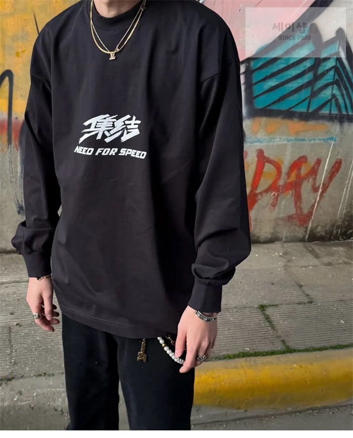 Balenciaga 발렌시아가 Need For Speed 긴팔 티셔츠 의류 15번 이미지