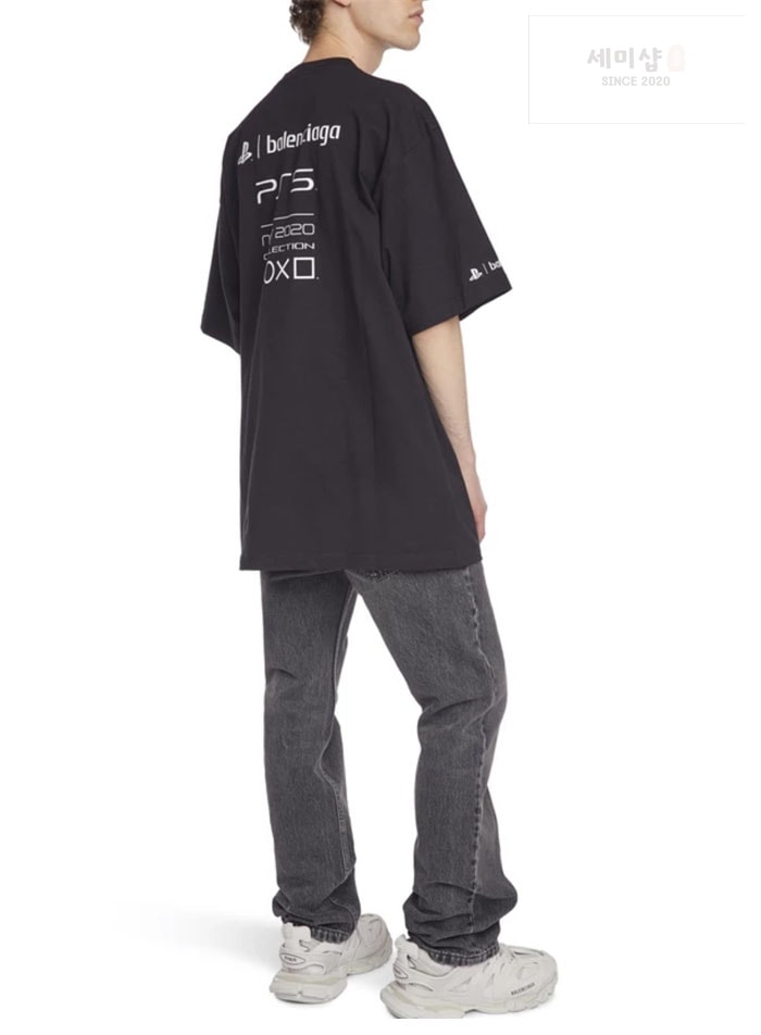Balenciaga 발렌시아가 x 소니 PS5 반팔 티셔츠 의류 3번 이미지