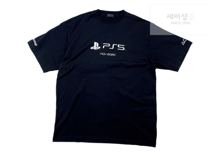 Balenciaga 발렌시아가 x 소니 PS5 반팔 티셔츠 의류 6번 이미지