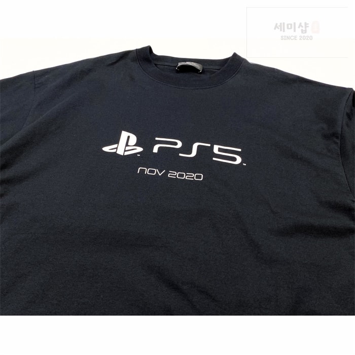 Balenciaga 발렌시아가 x 소니 PS5 반팔 티셔츠 의류 7번 이미지