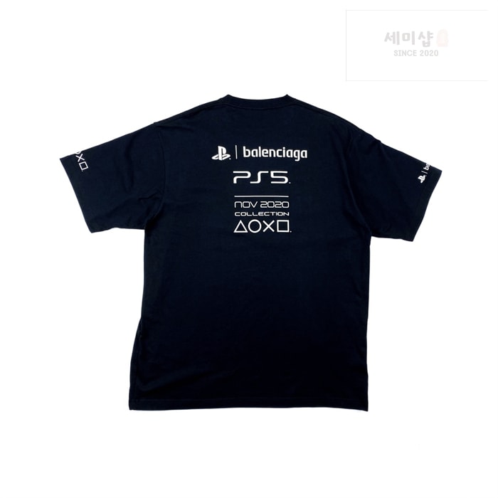 Balenciaga 발렌시아가 x 소니 PS5 반팔 티셔츠 의류 26번 이미지