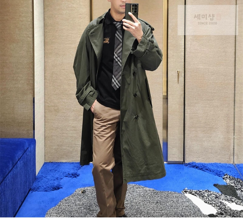 버버리 버버리 메탈릭 EKD 코튼 폴로 셔츠 블랙 의류 8번 이미지