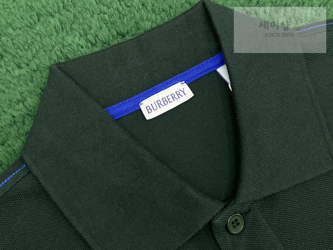 Burberry 버버리 블루 나이트 디자인 자수 피케이 폴로 셔츠 “3COLOR” NO.1 의류 9번 이미지