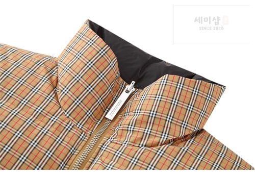 Burberry 버버리 빈티지 체크 양면 패딩 다운 자켓 의류 5번 이미지
