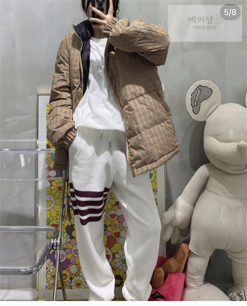Burberry 버버리 빈티지 체크 양면 패딩 다운 자켓 의류 24번 이미지