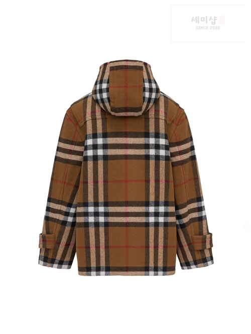 Burberry 버버리 체크 더플 코트 의류 8번 이미지