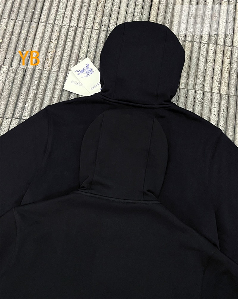 버버리 버버리 체크 코튼 블렌드 후드 집업 탑 레플리카 6번 이미지 - 의류 | 세미샵 레플리카 사이트