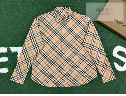 Burberry 버버리 체크 코튼 셔츠 의류 3번 이미지