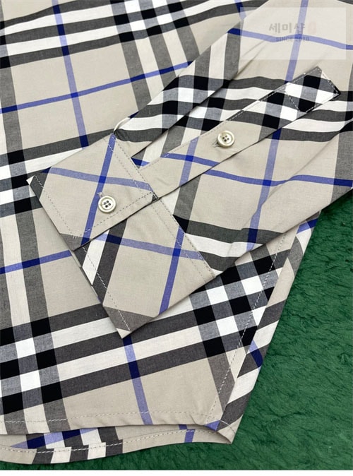 Burberry 버버리 체크 코튼 셔츠 의류 17번 이미지