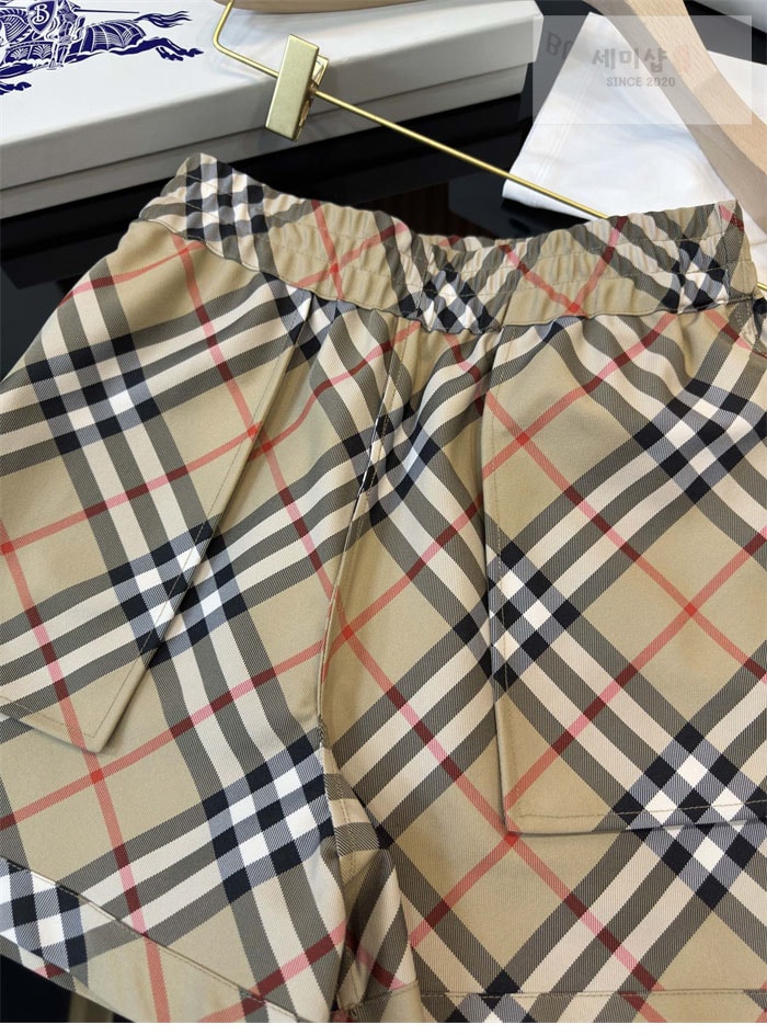 Burberry 버버리 체크 트윌 드로스트링 숏 팬츠 1# 의류 11번 이미지