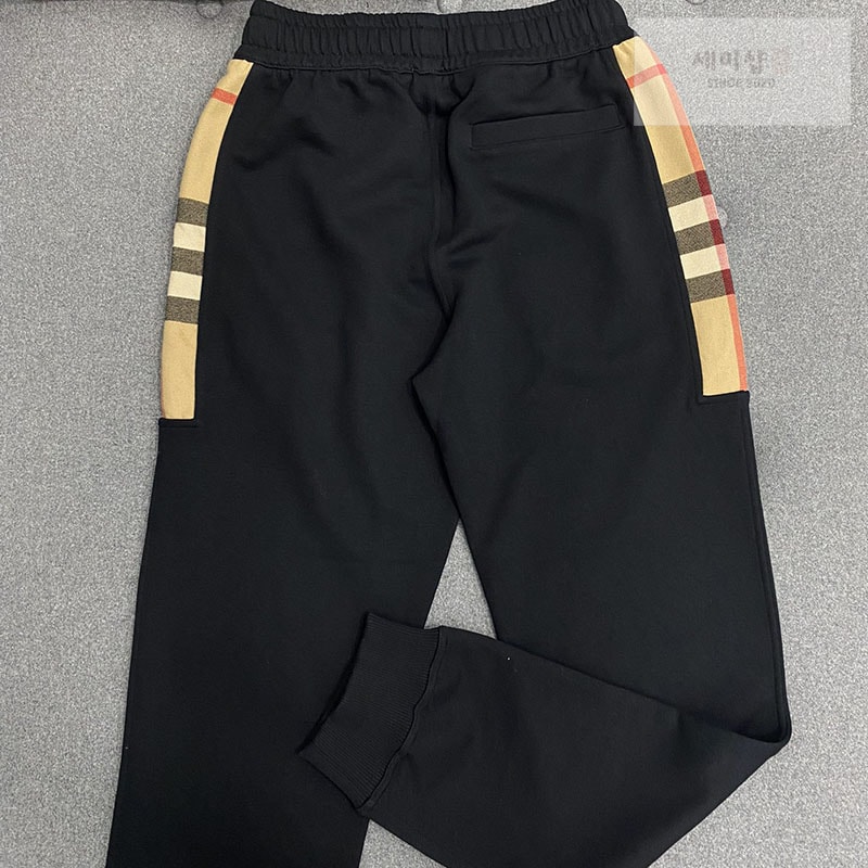 Burberry 버버리 체크 패널 코튼 조깅 팬츠 의류 1번 이미지