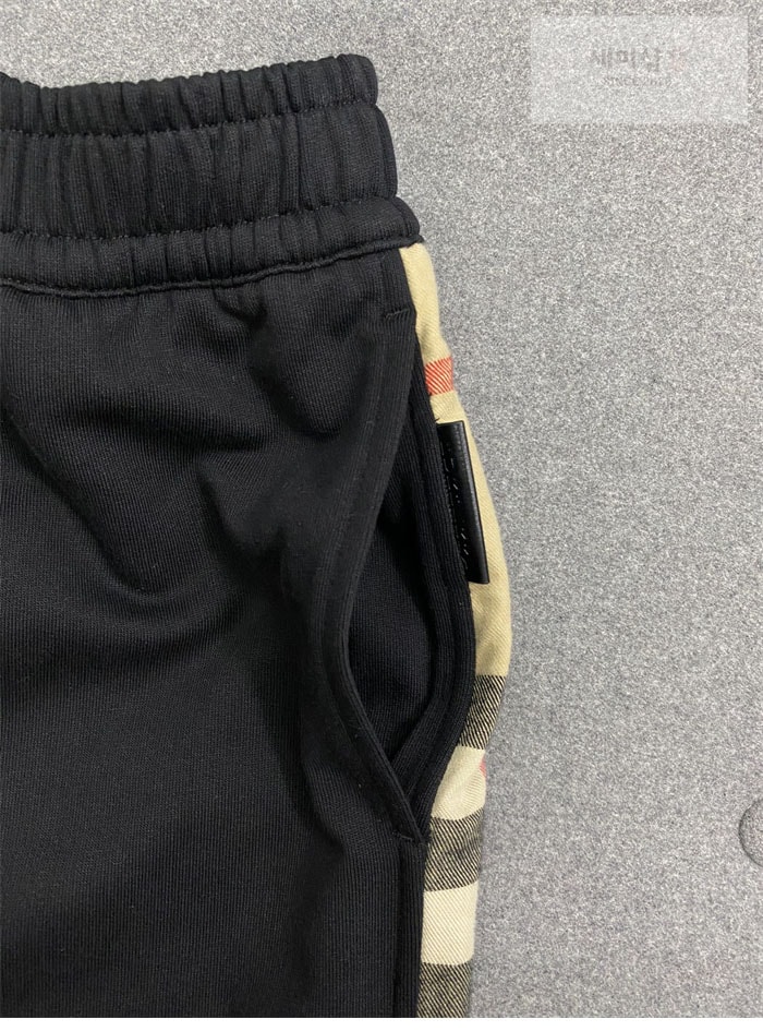 Burberry 버버리 체크 패널 코튼 조깅 팬츠 의류 12번 이미지