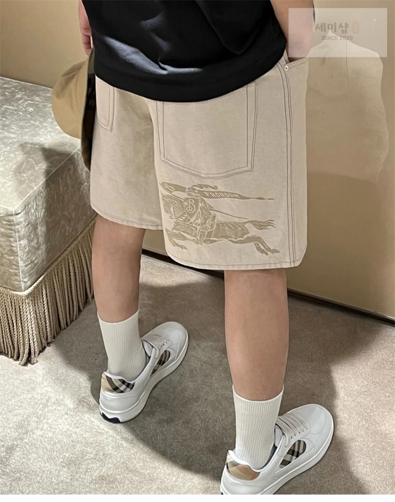 Burberry 버버리 코튼 블렌드 EKD 숏 팬츠 의류 2번 이미지