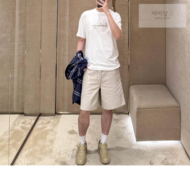 Burberry 버버리 코튼 블렌드 EKD 숏 팬츠 의류 3번 이미지