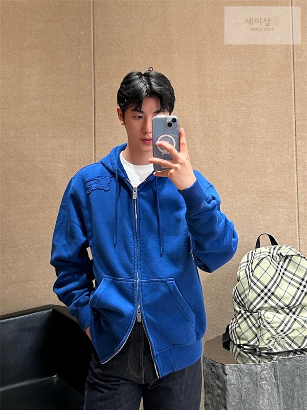 Burberry 버버리 코튼 집업 후드 의류 4번 이미지