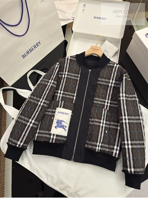 Burberry 버버리 퀼팅 나일론 봄버 자켓 의류 16번 이미지