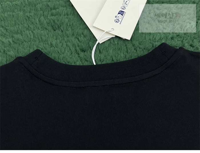 Burberry 버버리 크로스 스티치 EKD 코튼 반팔 티셔츠 블랙 의류 7번 이미지