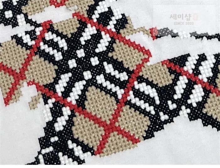Burberry 버버리 크로스 스티치 EKD 코튼 반팔 티셔츠 블랙 의류 15번 이미지