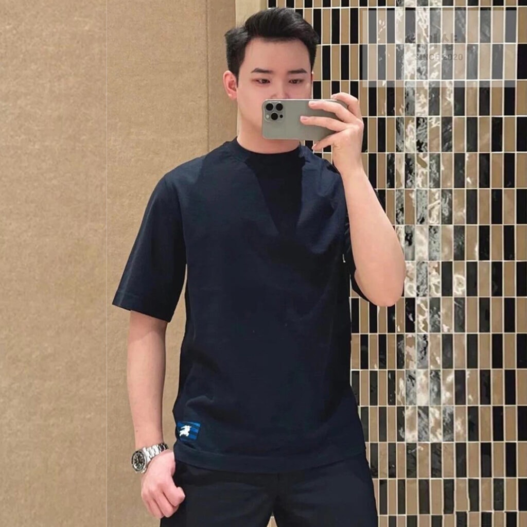 Burberry 버버리 크루넥 코튼 반팔 티셔츠 “2 COLOR” BLACK 의류 17번 이미지