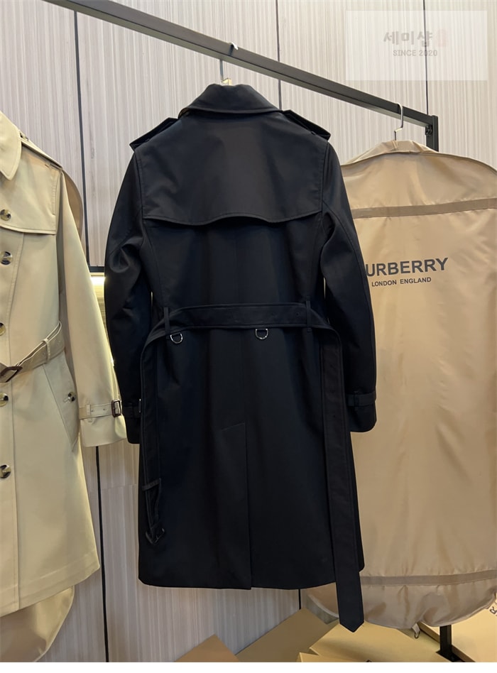 Burberry 버버리 해리티지 여성용 뉴 켄징턴 트렌치코트 블랙 의류 7번 이미지