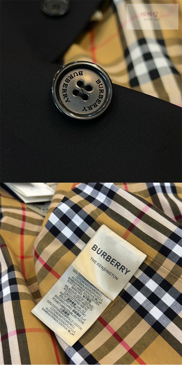 Burberry 버버리 해리티지 여성용 뉴 켄징턴 트렌치코트 블랙 의류 10번 이미지