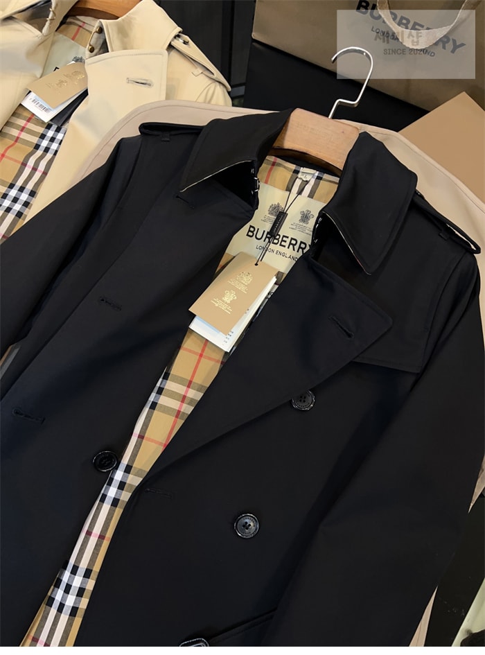 Burberry 버버리 해리티지 여성용 뉴 켄징턴 트렌치코트 블랙 의류 11번 이미지