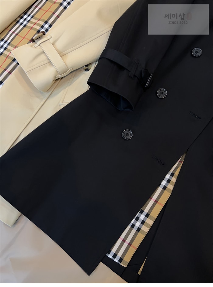 Burberry 버버리 해리티지 여성용 뉴 켄징턴 트렌치코트 블랙 의류 19번 이미지