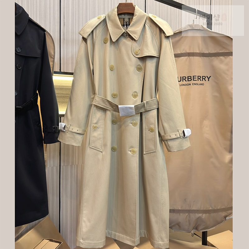 Burberry 버버리 해리티지 여성용 롱 뉴 웨스트민스터 트렌치 코트 베이지 레플리카 1번 이미지 - 의류 | 세미샵 레플리카 사이트