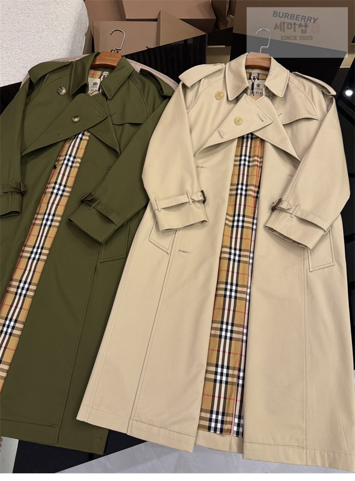 Burberry 버버리 해리티지 여성용 롱 뉴 웨스트민스터 트렌치 코트 베이지 레플리카 17번 이미지 - 의류 | 세미샵 레플리카 사이트