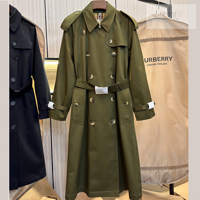 Burberry 버버리 해리티지 여성용 롱 뉴 웨스트민스터 트렌치 코트 카키 의류 21번 이미지