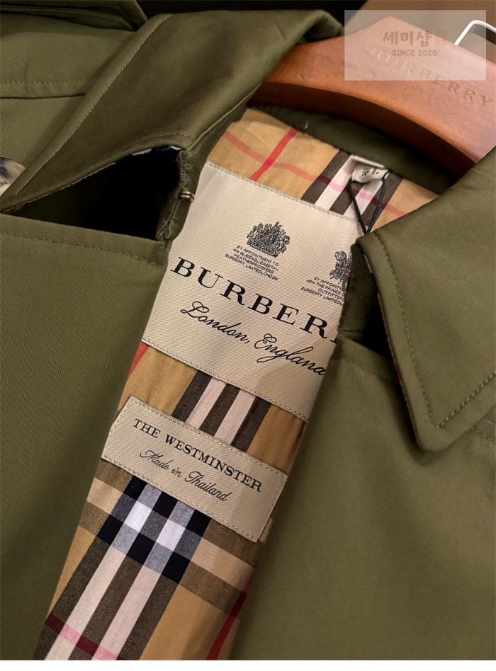 Burberry 버버리 해리티지 여성용 롱 뉴 웨스트민스터 트렌치 코트 카키 의류 16번 이미지