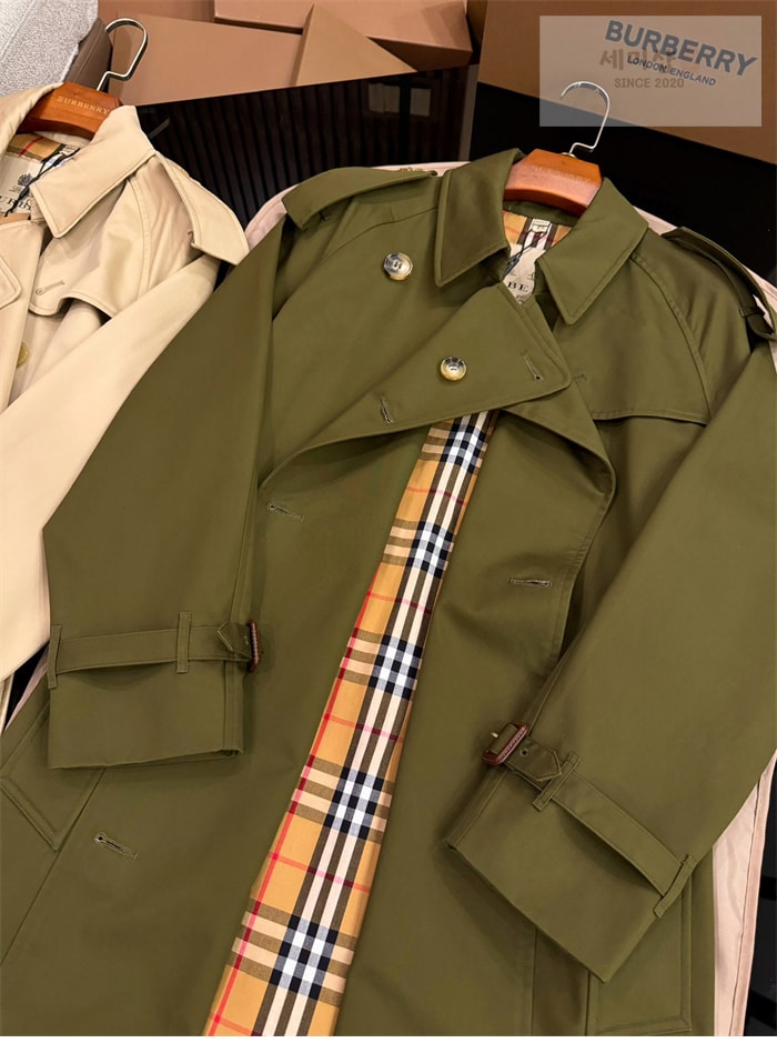 Burberry 버버리 해리티지 여성용 롱 뉴 웨스트민스터 트렌치 코트 카키 의류 17번 이미지