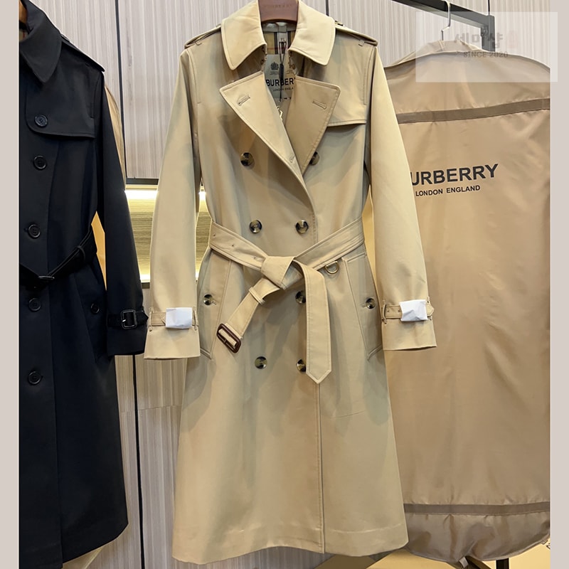 Burberry 버버리 해리티지 여성용 롱 뉴 켄징턴 베이지 의류 1번 이미지