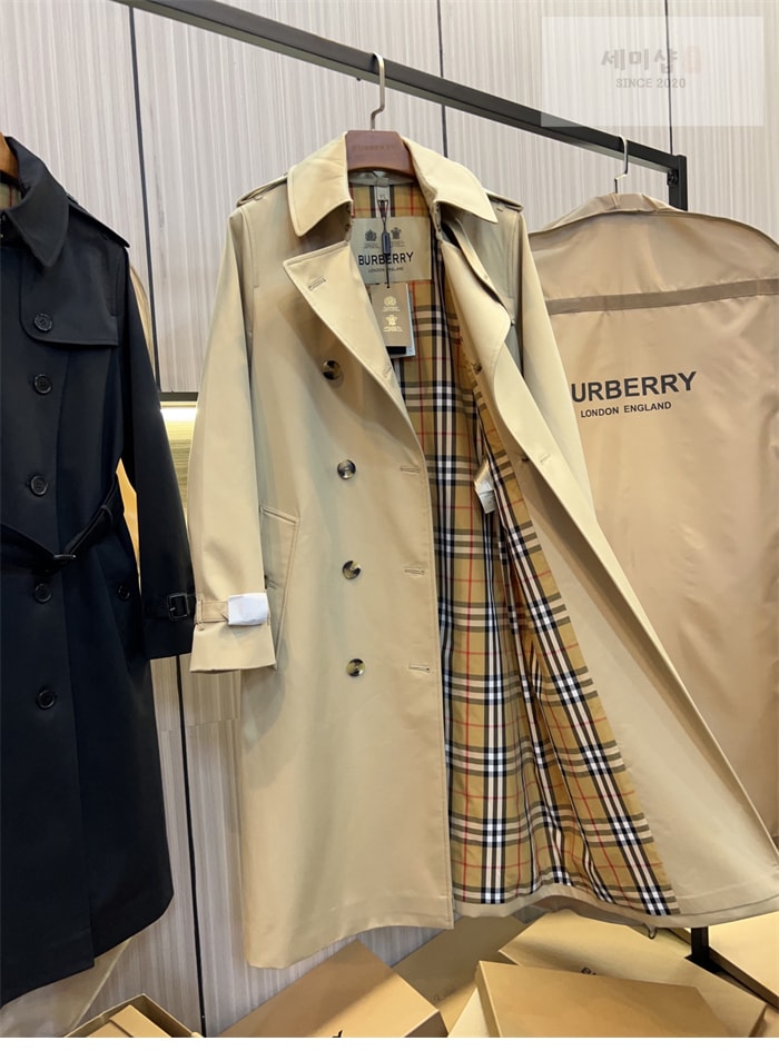 Burberry 버버리 해리티지 여성용 롱 뉴 켄징턴 베이지 의류 6번 이미지
