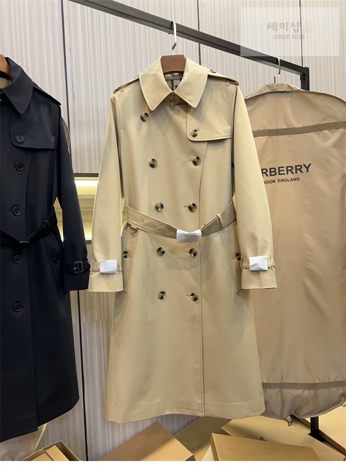 Burberry 버버리 해리티지 여성용 롱 뉴 켄징턴 베이지 의류 22번 이미지