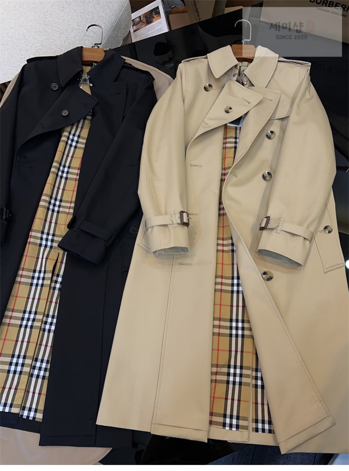 Burberry 버버리 해리티지 여성용 롱 뉴 켄징턴 베이지 의류 14번 이미지