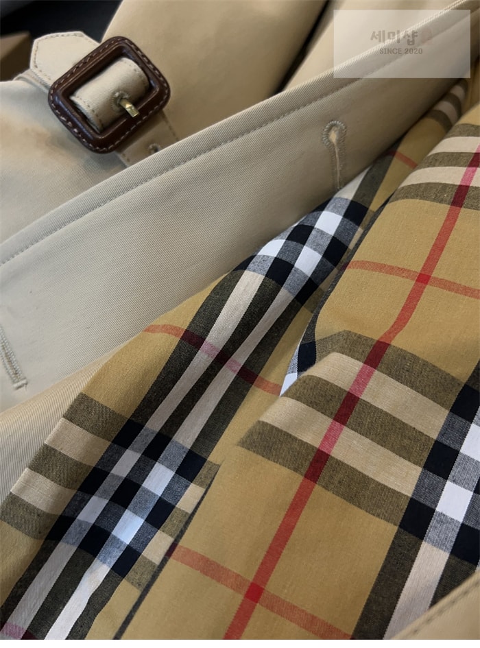 Burberry 버버리 해리티지 여성용 롱 뉴 켄징턴 베이지 의류 21번 이미지