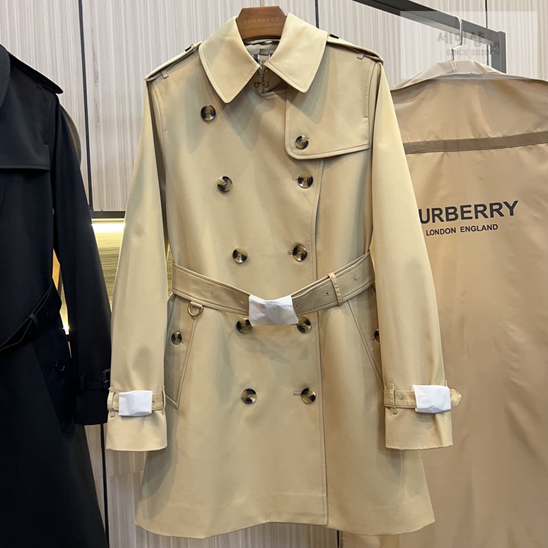 Burberry 버버리 해리티지 여성용 숏 뉴 켄징턴 트렌치코트 베이지 의류 1번 이미지