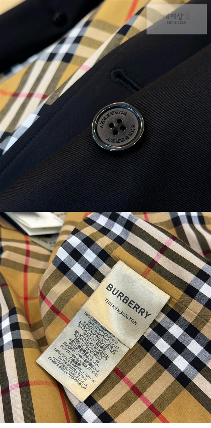 Burberry 버버리 해리티지 여성용 숏 뉴 켄징턴 트렌치코트 블랙 의류 11번 이미지