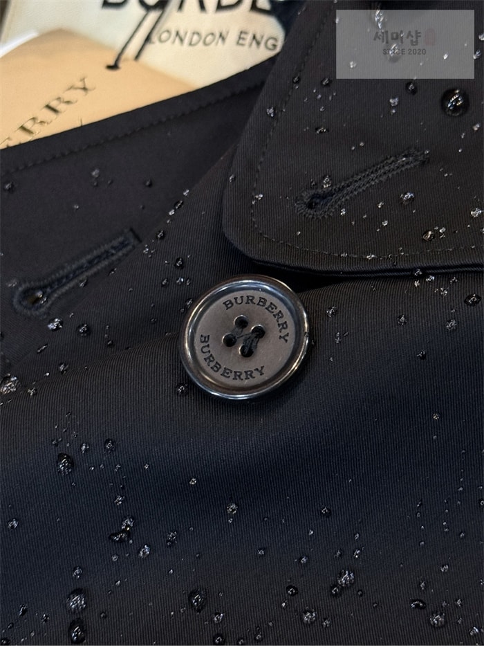 Burberry 버버리 해리티지 여성용 숏 뉴 켄징턴 트렌치코트 블랙 의류 14번 이미지