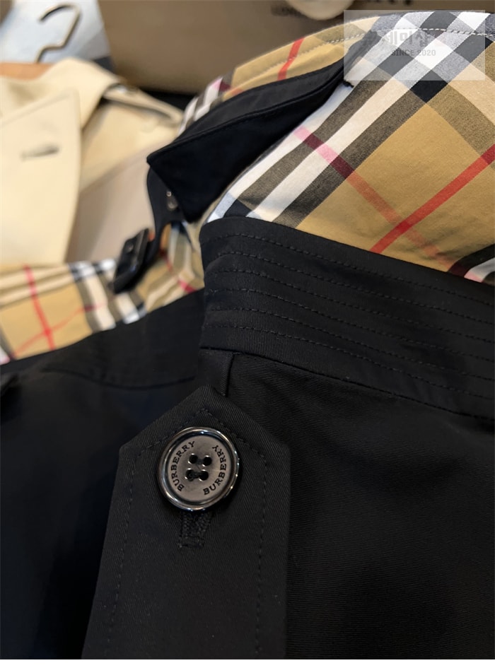 Burberry 버버리 해리티지 여성용 숏 뉴 켄징턴 트렌치코트 블랙 의류 18번 이미지