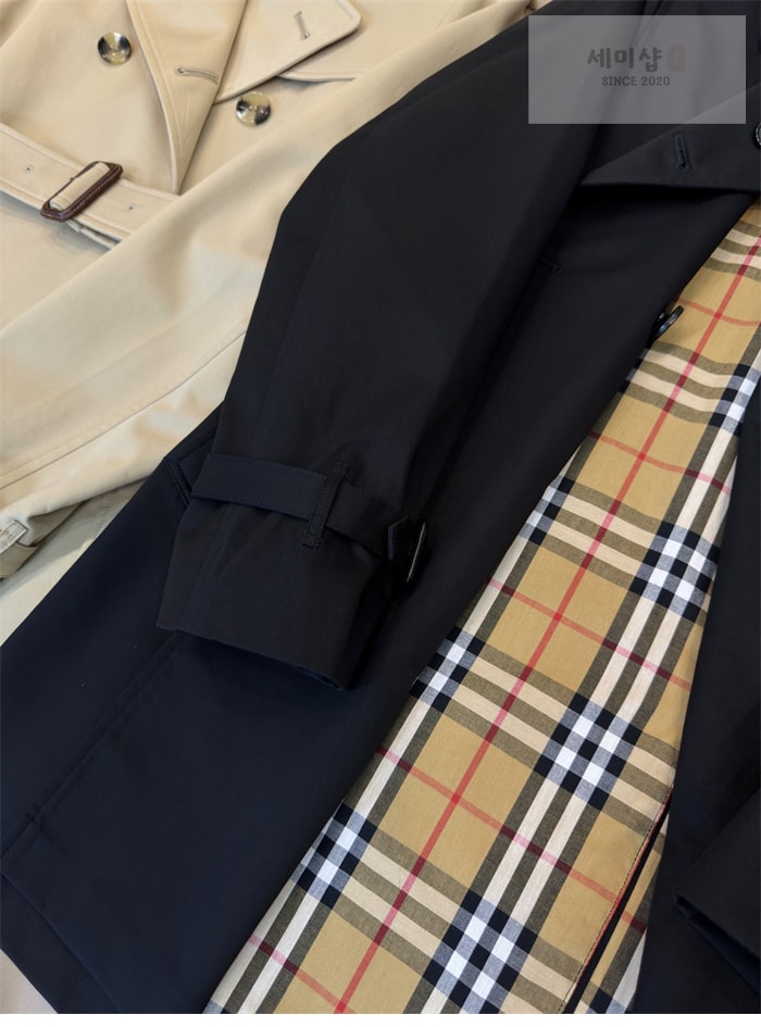 Burberry 버버리 해리티지 여성용 숏 뉴 켄징턴 트렌치코트 블랙 의류 21번 이미지