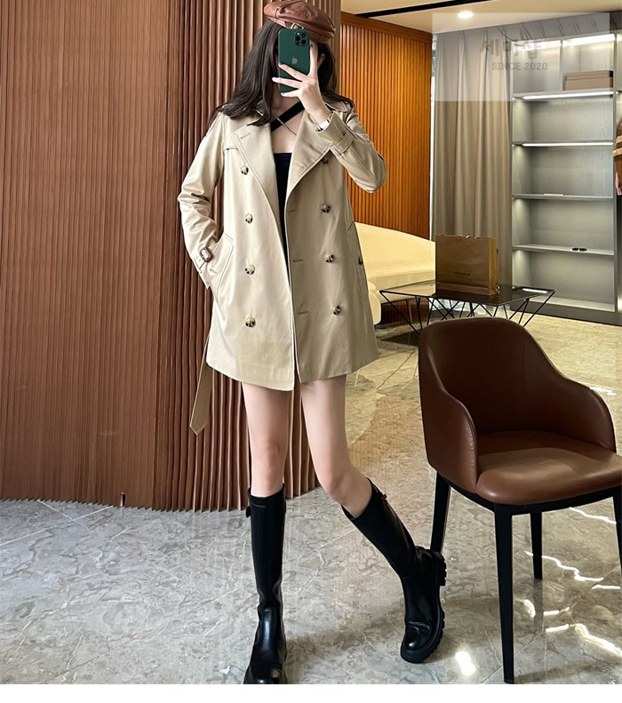 Burberry 버버리 해리티지 여성용 숏 켄징턴 트렌치코트 베이지 의류 23번 이미지