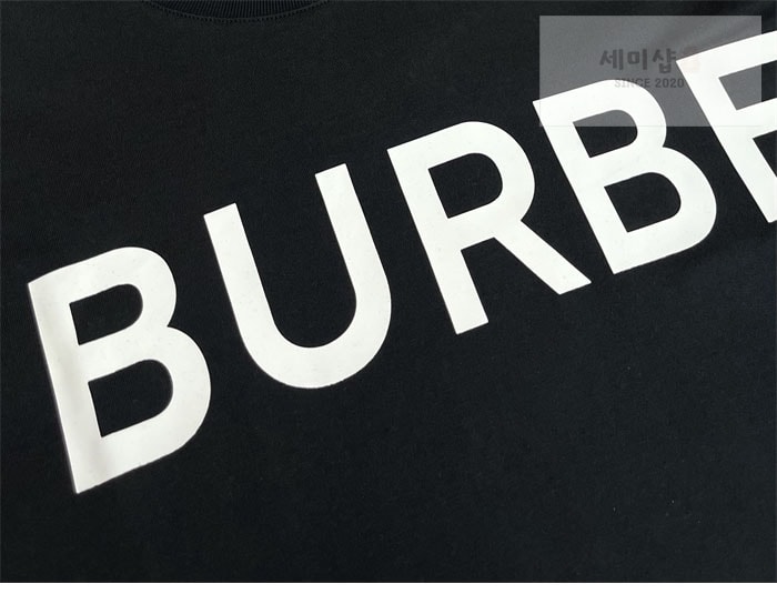 Burberry 버버리 호스페리 프린팅 코튼 티셔츠 블랙 의류 11번 이미지
